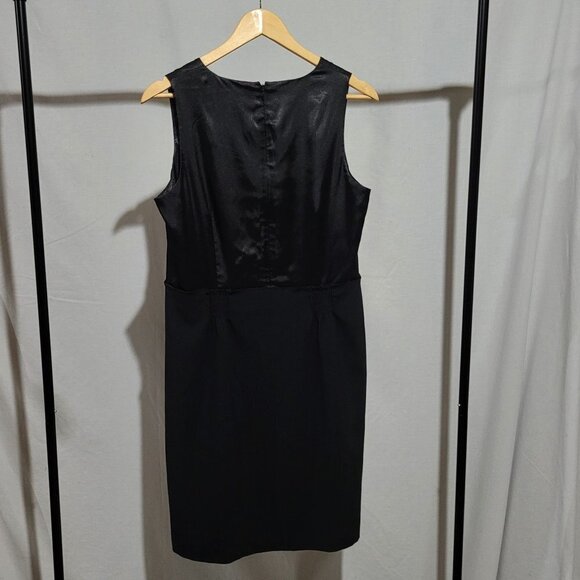 Tahari dress Jayden sleeveless satiny LBD little black dress evening formal new - Picture 9 of 16